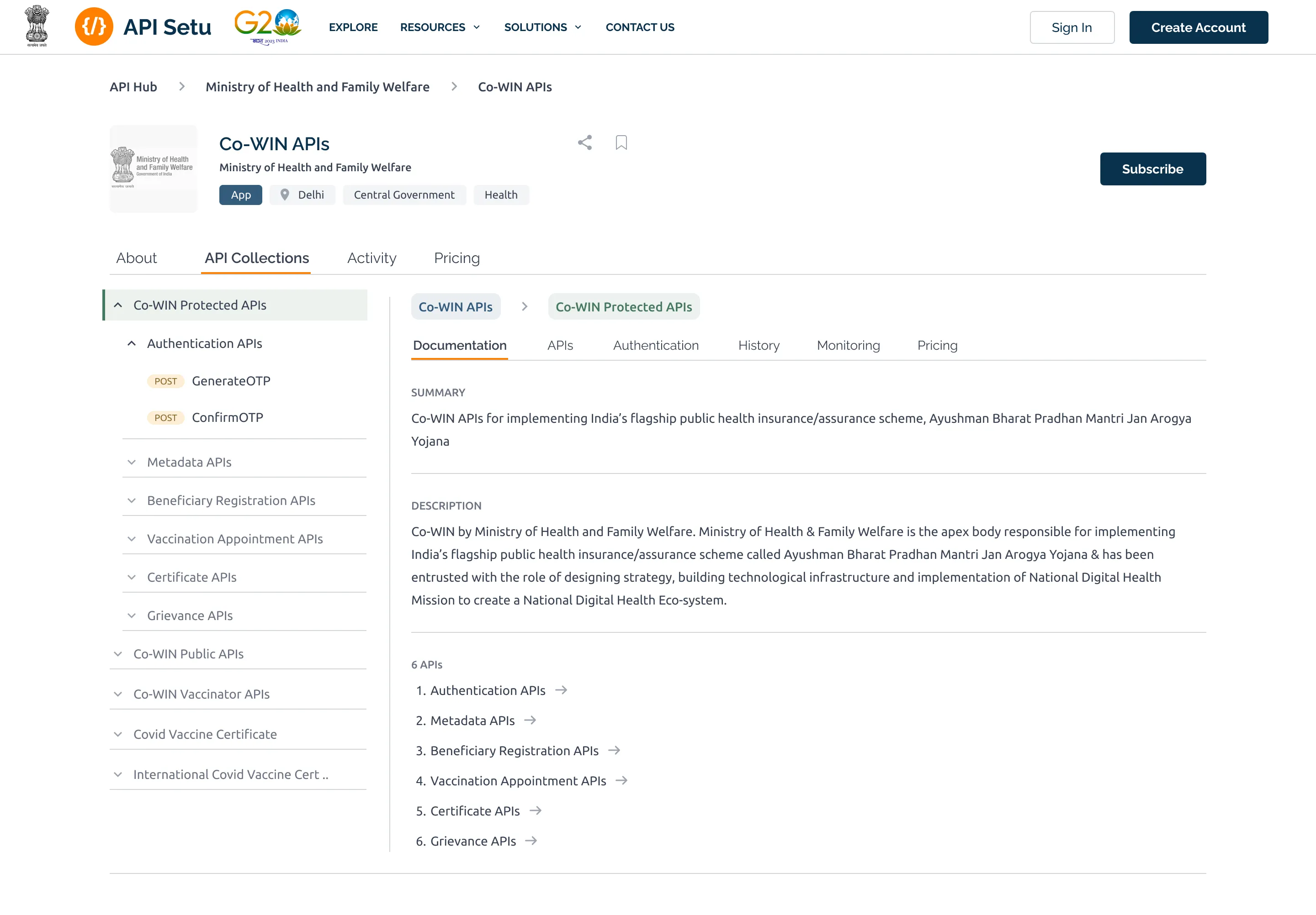 API Listing Page Comparison - After